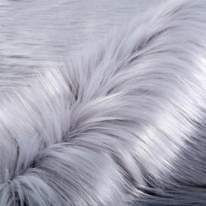 Reafort High Pile Super Soft Faux Sheepskin Rug, Chair Cover, Sofa Cover 20inx36