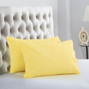 Evolive 100% Cotton Pre-Washed Pillowcase Pair 20"X30"