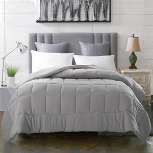 Evolive All Season PreWashed Microfiber White Goose Down Alternative Comforter
