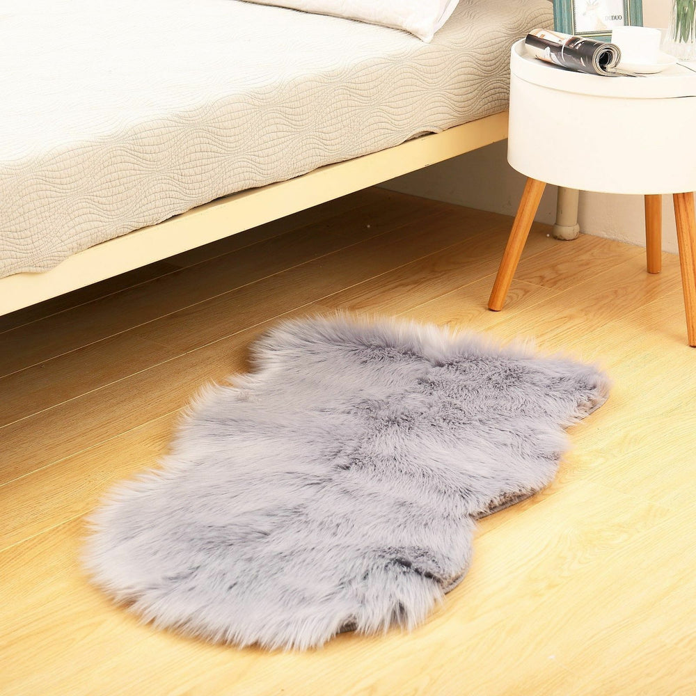 Reafort High Pile Super Soft Faux Sheepskin Rug, Chair Cover, Sofa Cover 20inx36