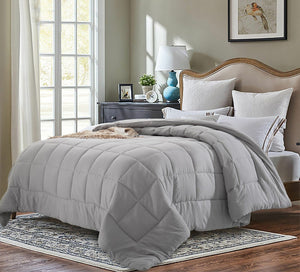 Evolive All Season PreWashed Microfiber White Goose Down Alternative Comforter