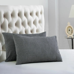 Evolive 100% Cotton Pre-Washed Pillowcase Pair 20"X30"