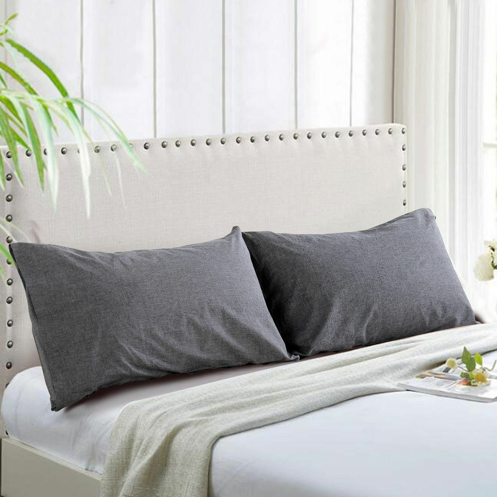 Evolive 100% Cotton Pre-Washed Pillowcase Pair 20"X30"